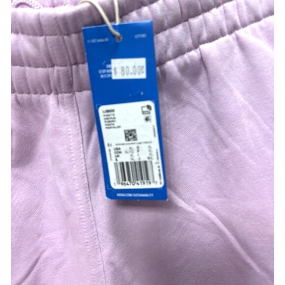 Womens Xl Pink Adidas Sweatpants Elastic Cuff Jogger Athletic Casual Pants NEW - Picture 3 of 10